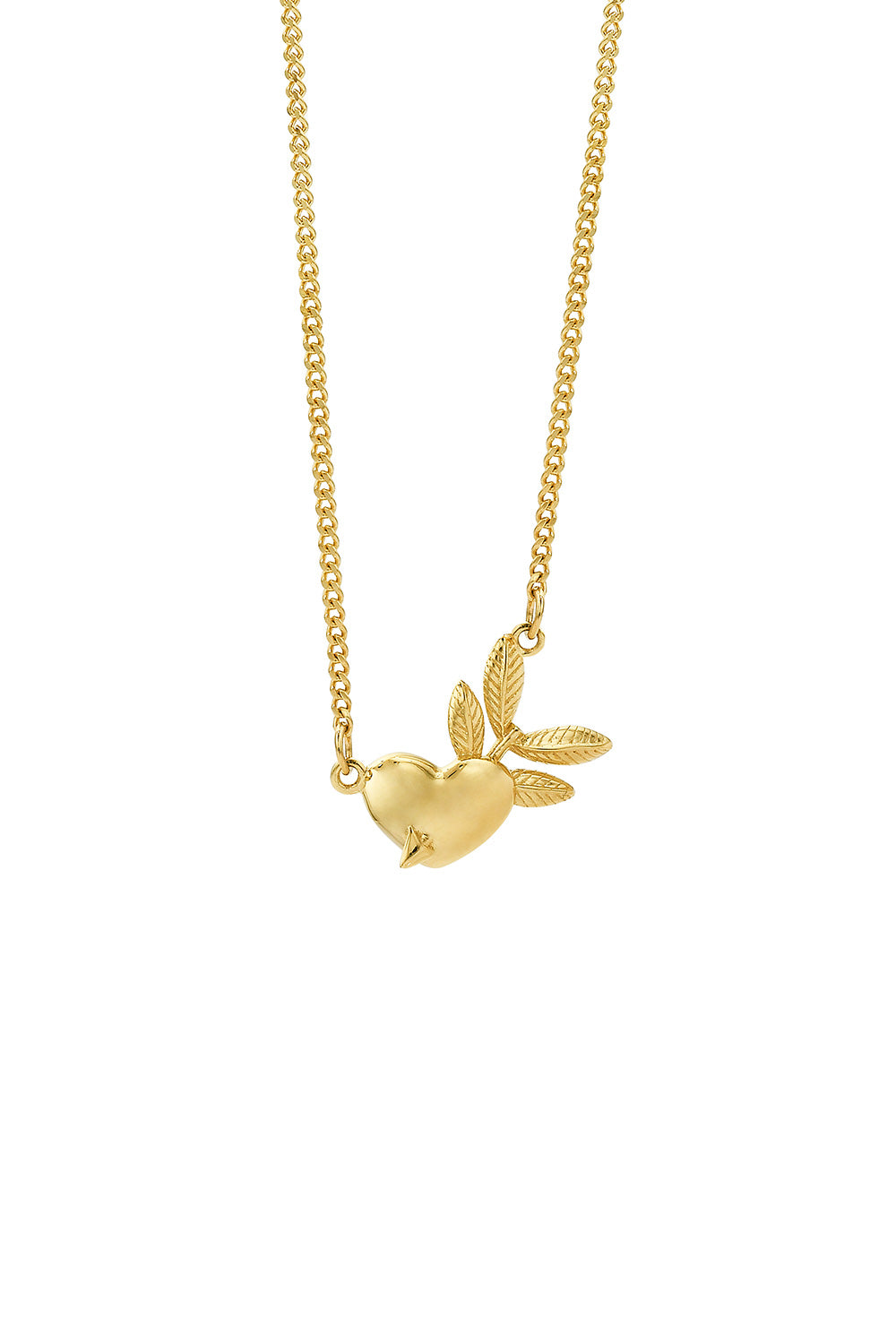 Pixie Heart Necklace Gold