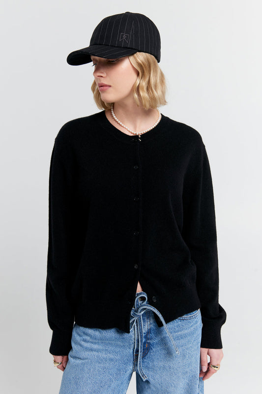 Posy Cashmere Cardigan Black