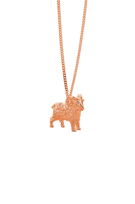 Ram Necklace Rose Gold