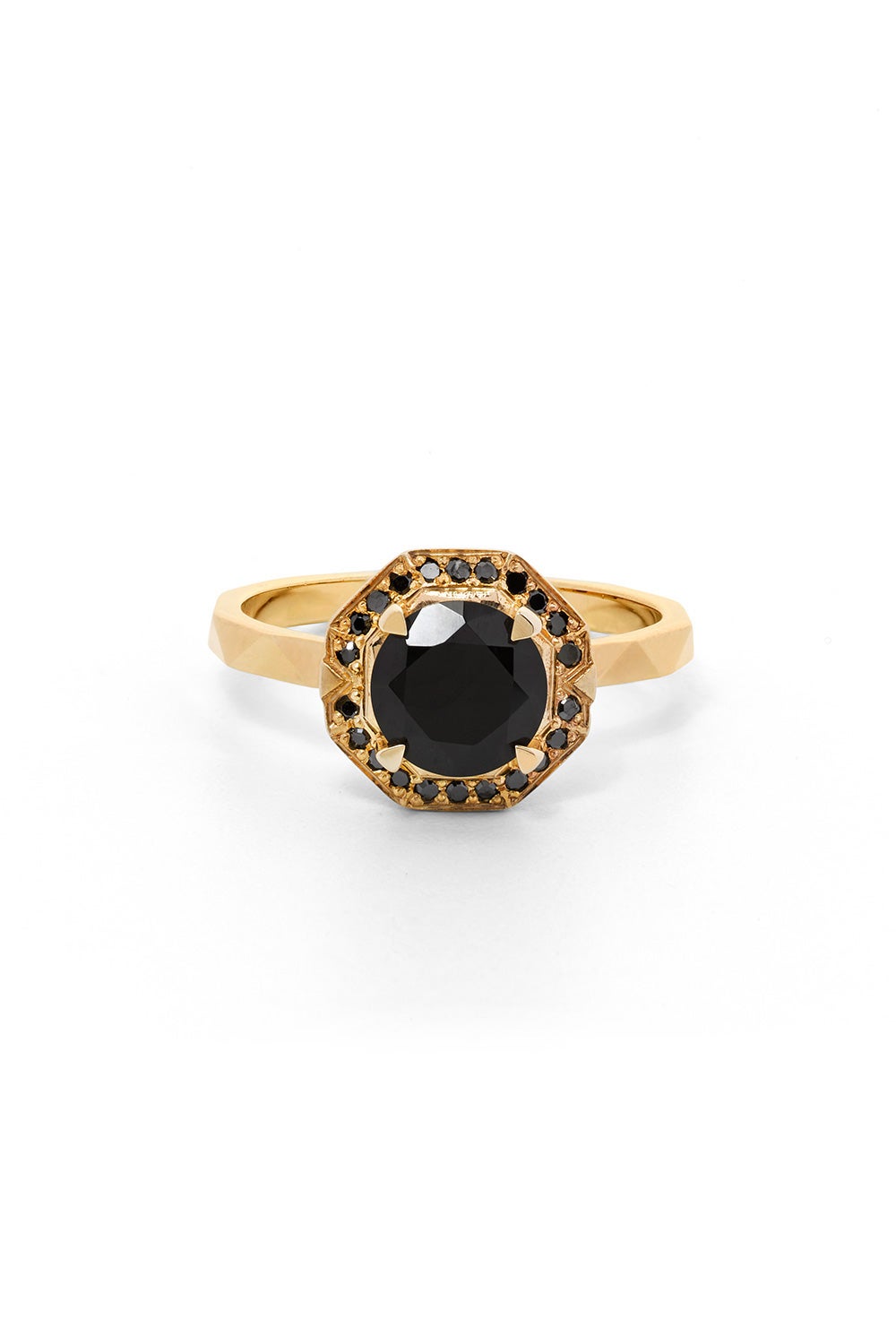 Ritual Ring, Gold, Onyx, Black Diamond