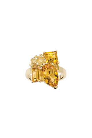 Rock Garden Ring Gold & Citrine