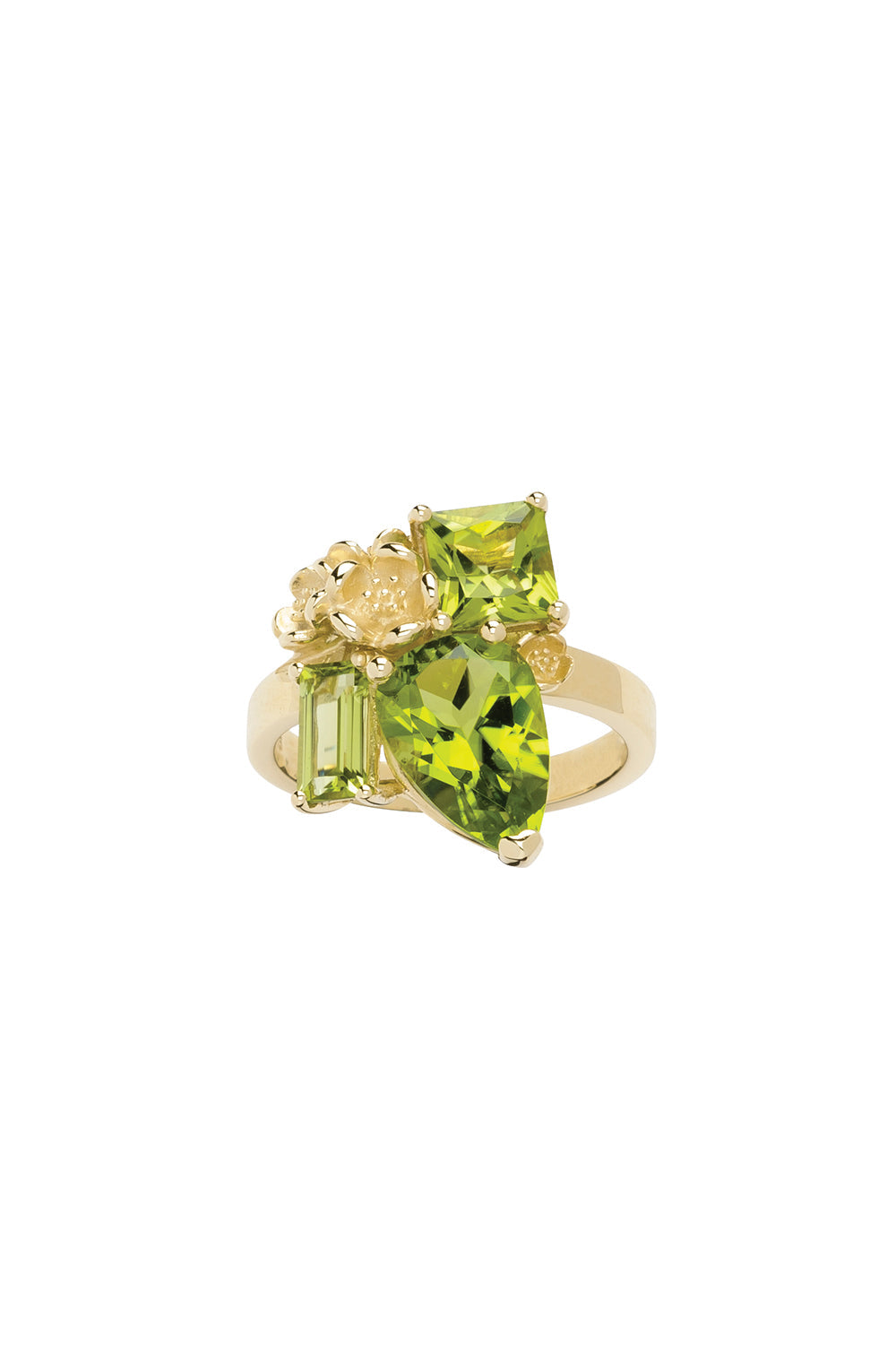 Rock Garden Ring Gold & Peridot