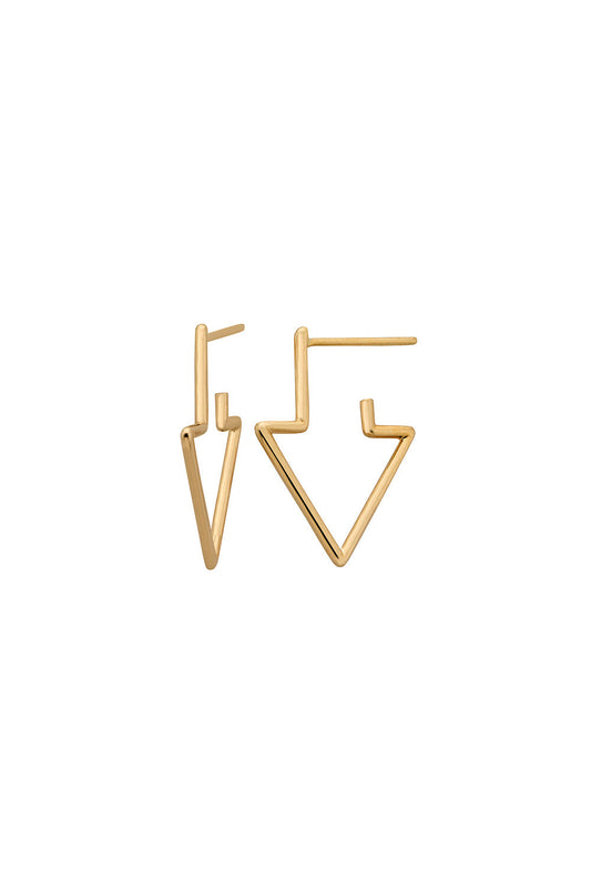 Runaway Arrow Earrings Gold