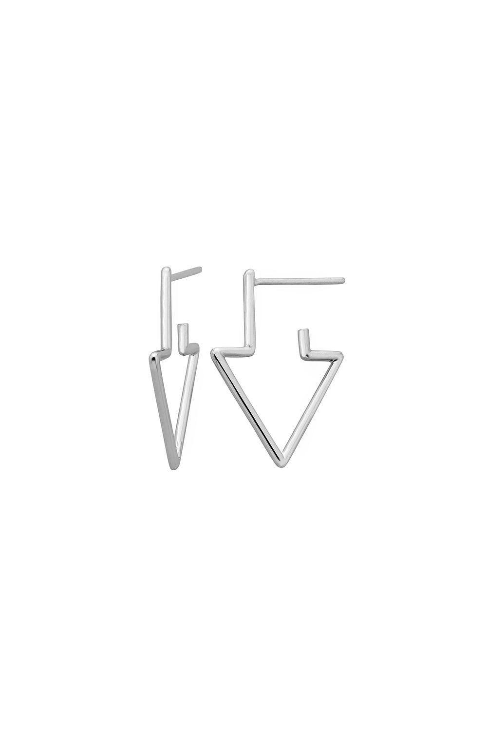 Runaway Arrow Earrings Silver