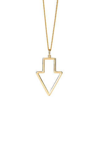 Runaway Arrow Pendant Gold