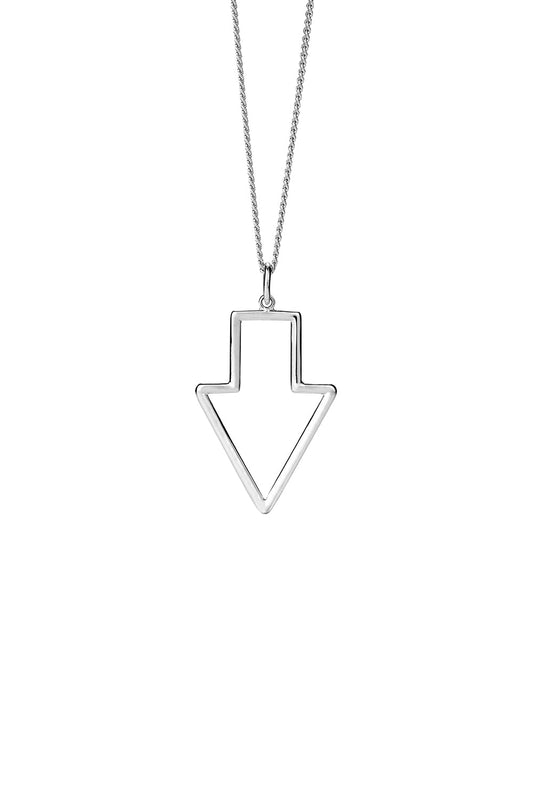 Runaway Arrow Pendant Silver