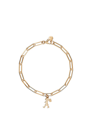 Runaway Girl Charm Bracelet Gold