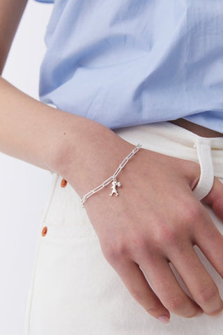 Runaway Girl Charm Bracelet Silver