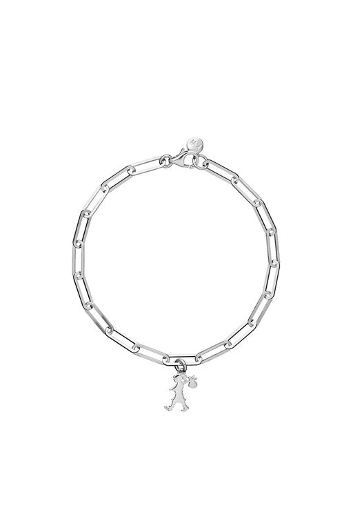 Runaway Girl Charm Bracelet Silver