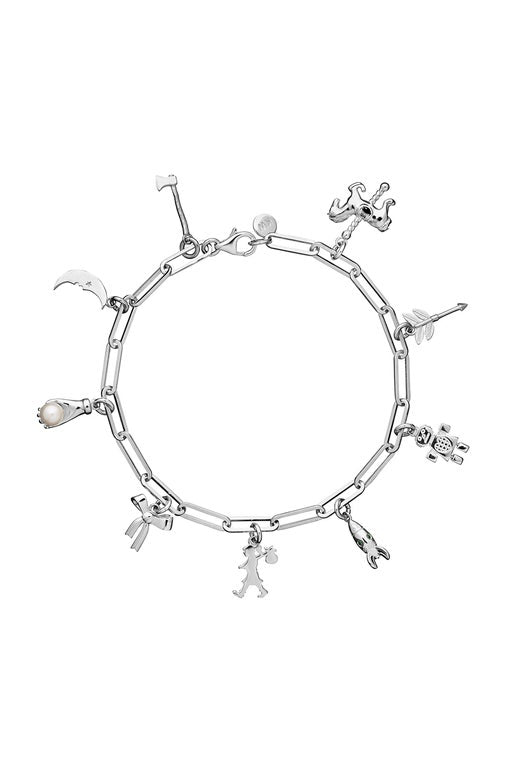 Runaway Girl Charm Bracelet Silver