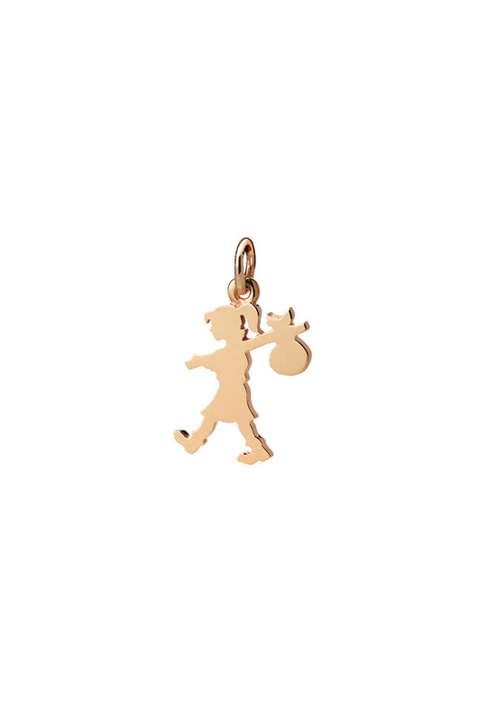 Runaway Girl Charm Gold