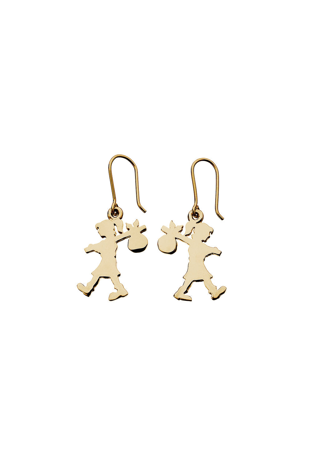 Runaway Girl Earrings Gold