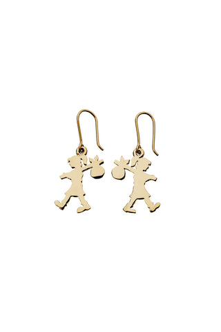 Runaway Girl Earrings Gold