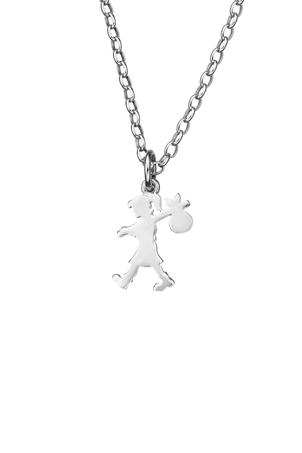 Runaway Girl Pendant Silver