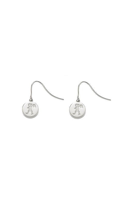 Runaway Stamp Earrings Silver