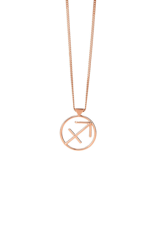 Sagittarius Necklace Rose Gold