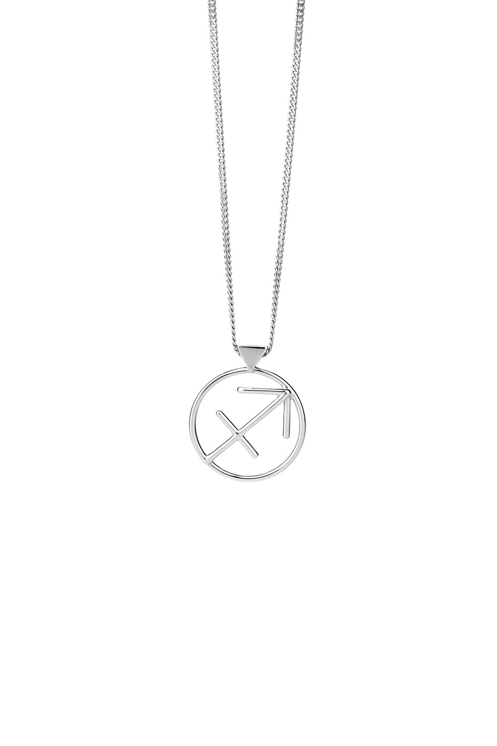 Sagittarius Necklace Silver