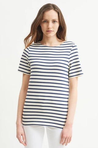 Levant Moderne Short Sleeve Striped Sailor Shirt