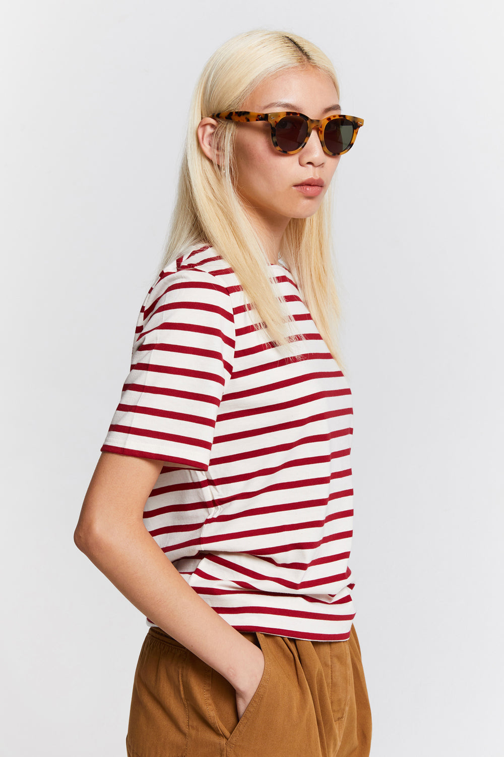 Levant Moderne Short Sleeve Striped Sailor Shirt