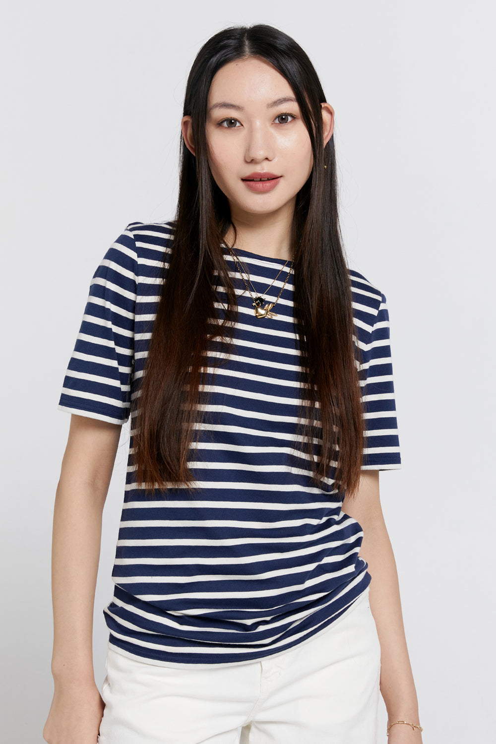 Levant Moderne Short Sleeve Striped Sailor Shirt