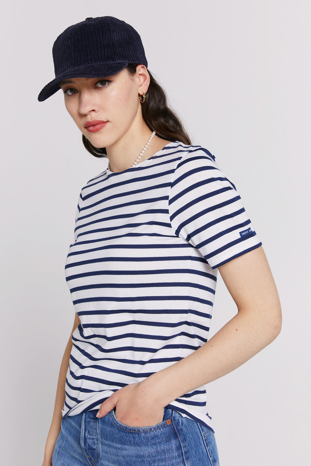 Levant Moderne Short Sleeve Striped Sailor Shirt