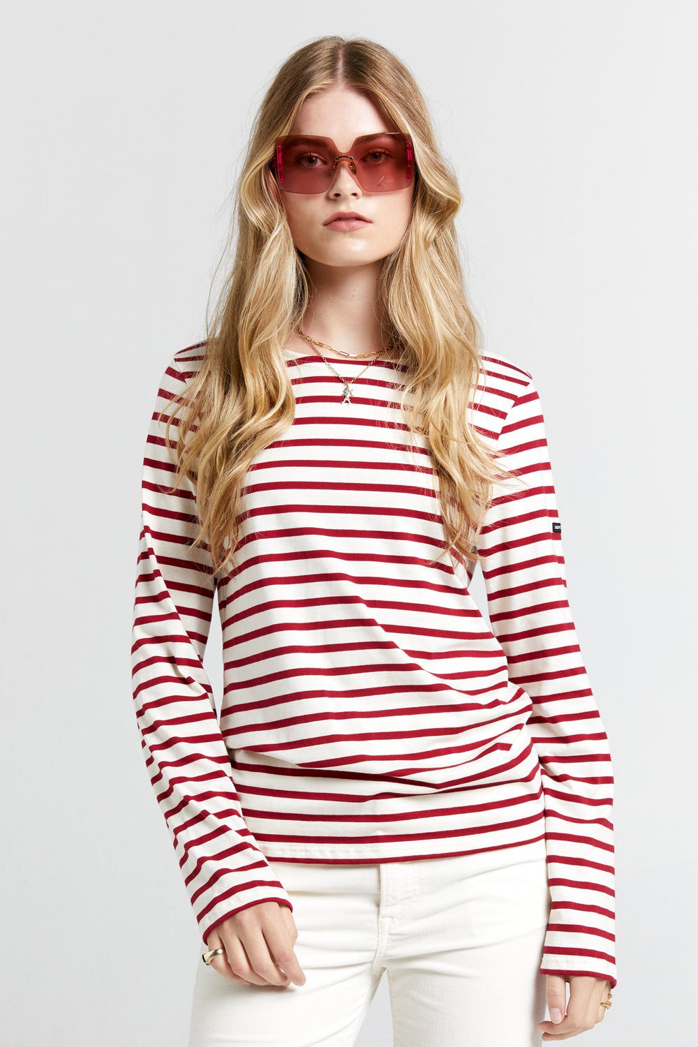 Minquiers Moderne Striped Sailor Shirt