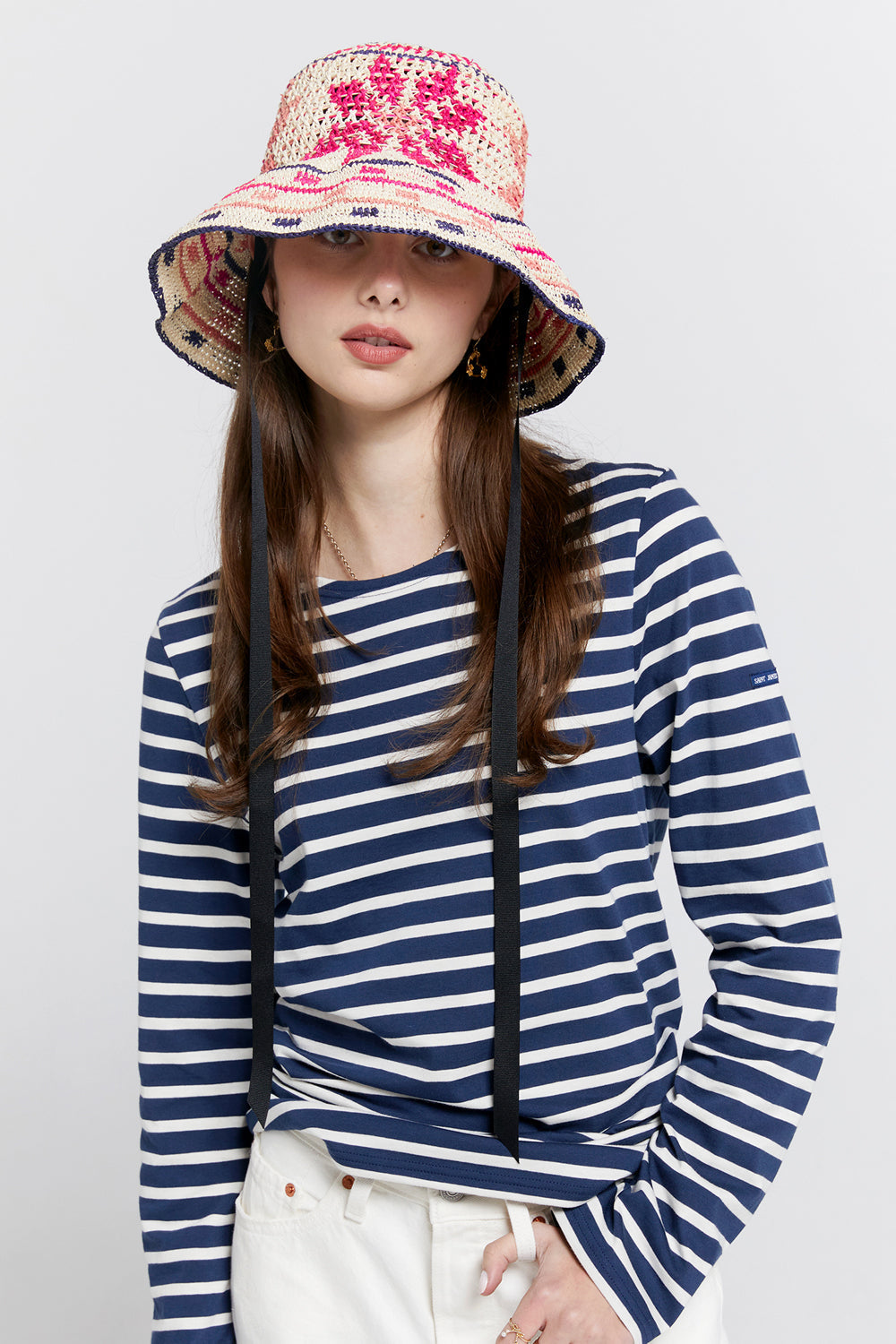 Minquiers Moderne Striped Sailor Shirt