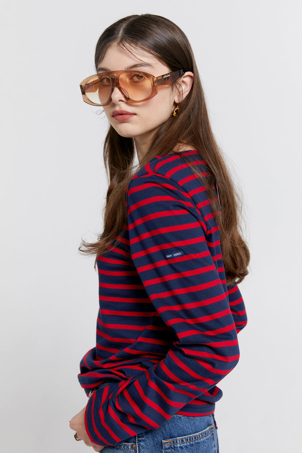 Minquiers Moderne Striped Sailor Shirt