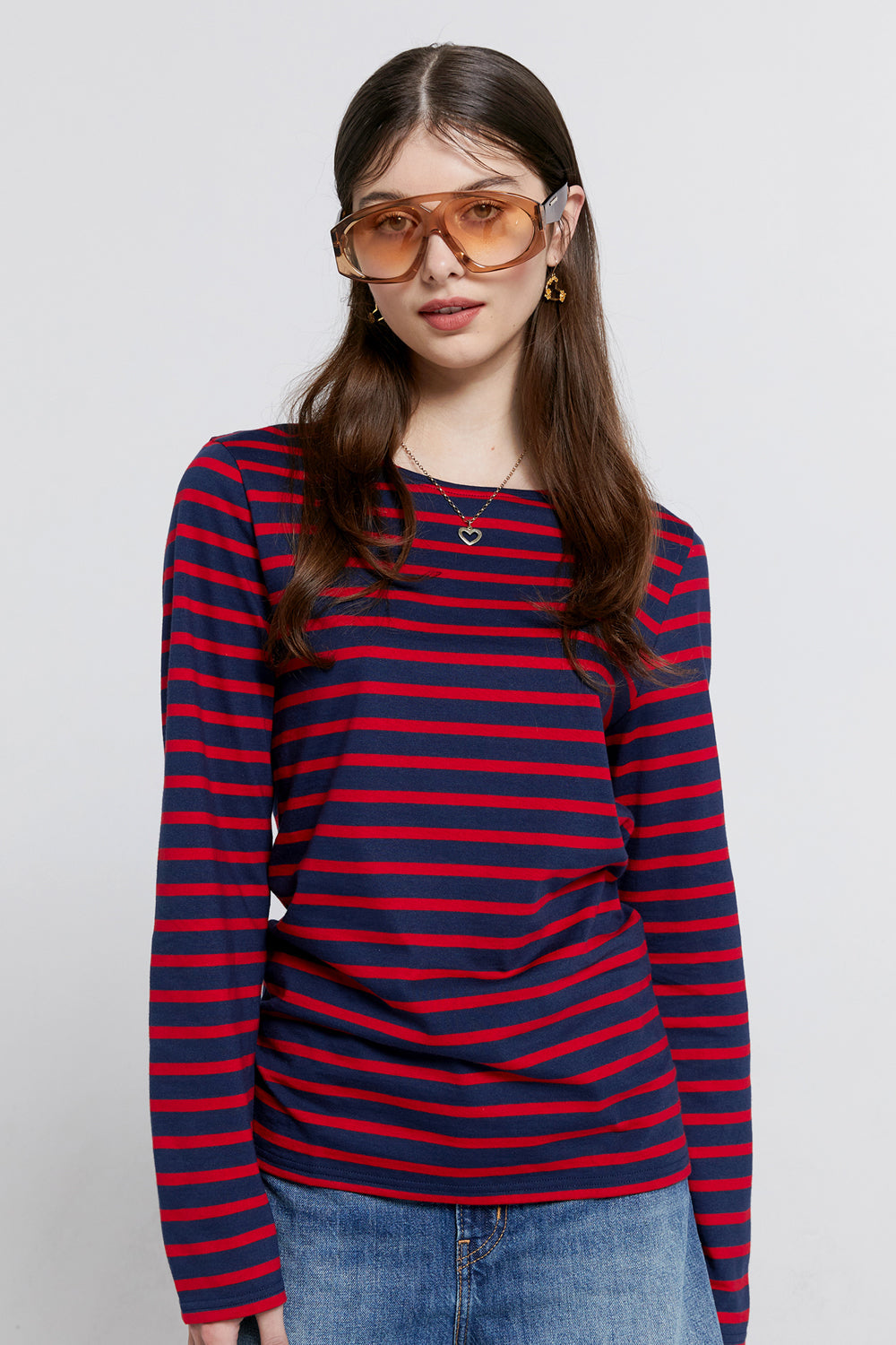 Minquiers Moderne Striped Sailor Shirt