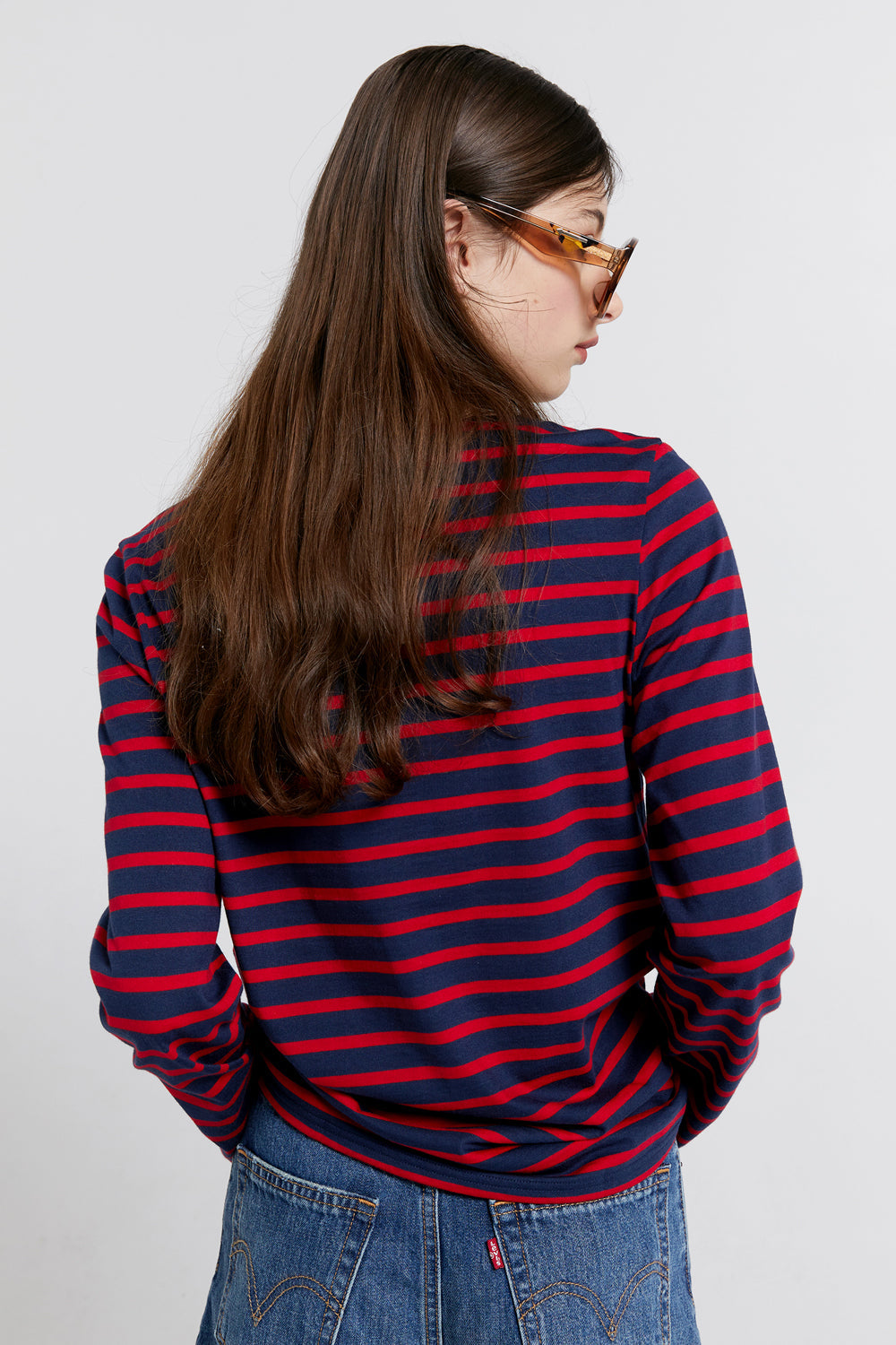 Minquiers Moderne Striped Sailor Shirt