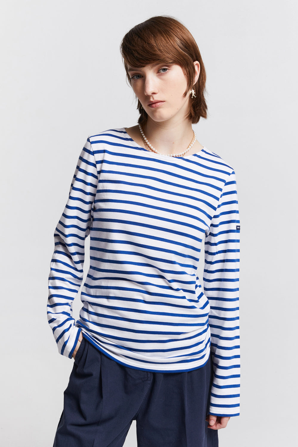 Minquiers Moderne Striped Sailor Shirt