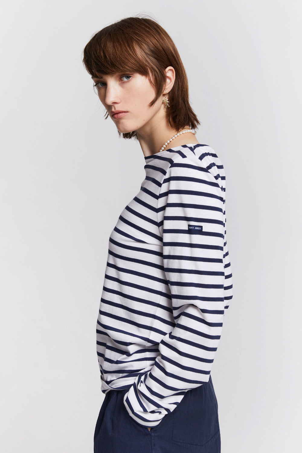 Minquiers Moderne Striped Sailor Shirt