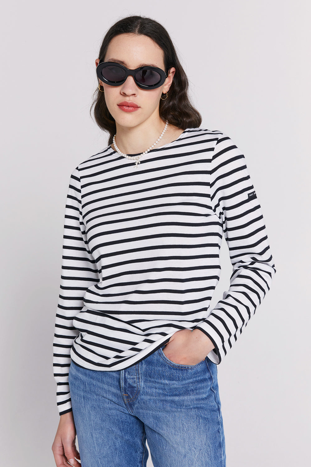 Minquiers Moderne Striped Sailor Shirt