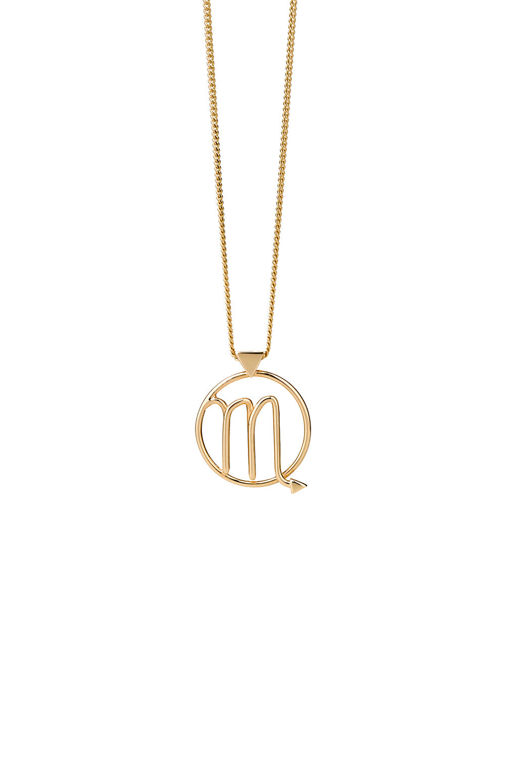 Scorpio Necklace Gold