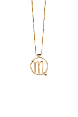 Scorpio Necklace Gold