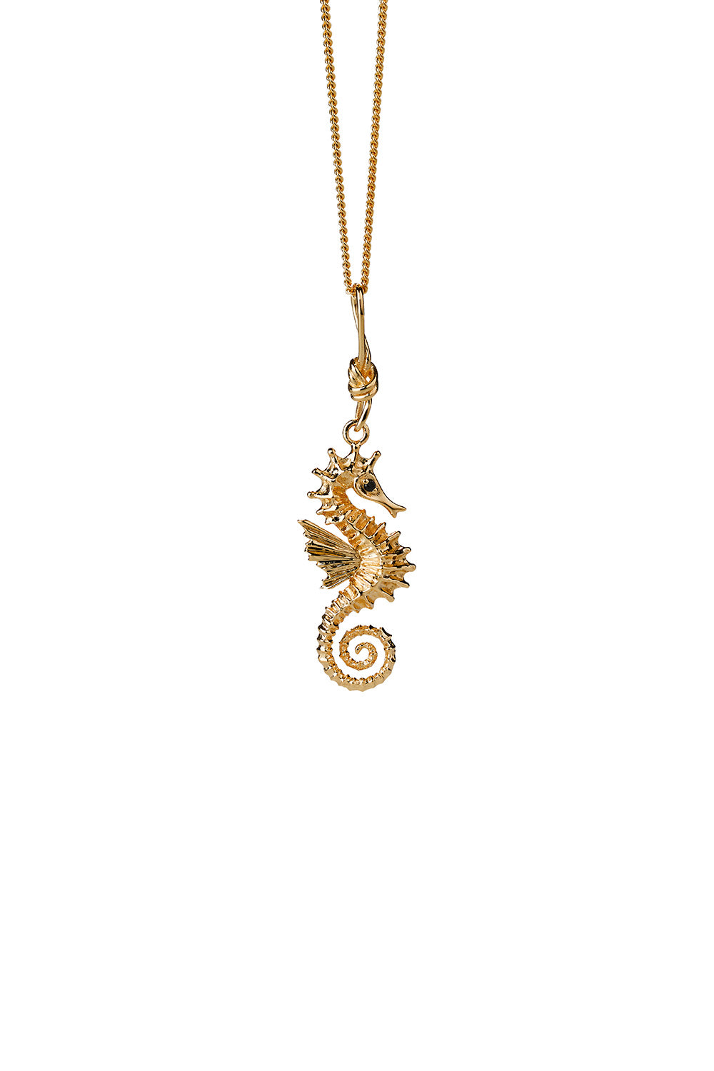 Seahorse Necklace Gold