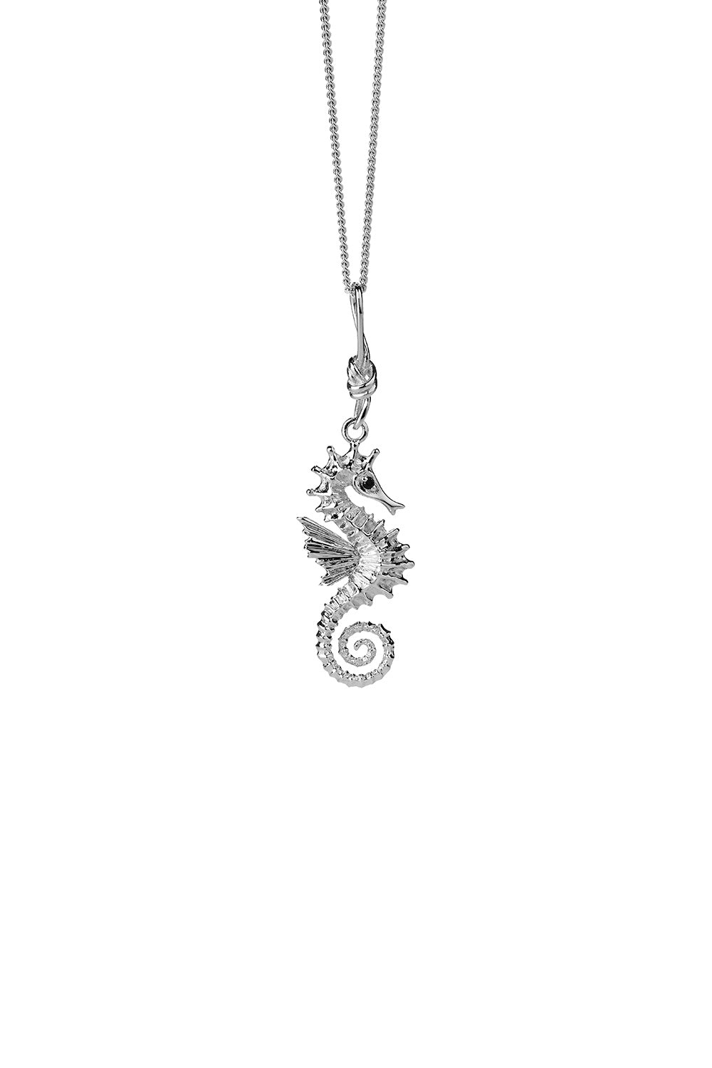 Seahorse Necklace Silver