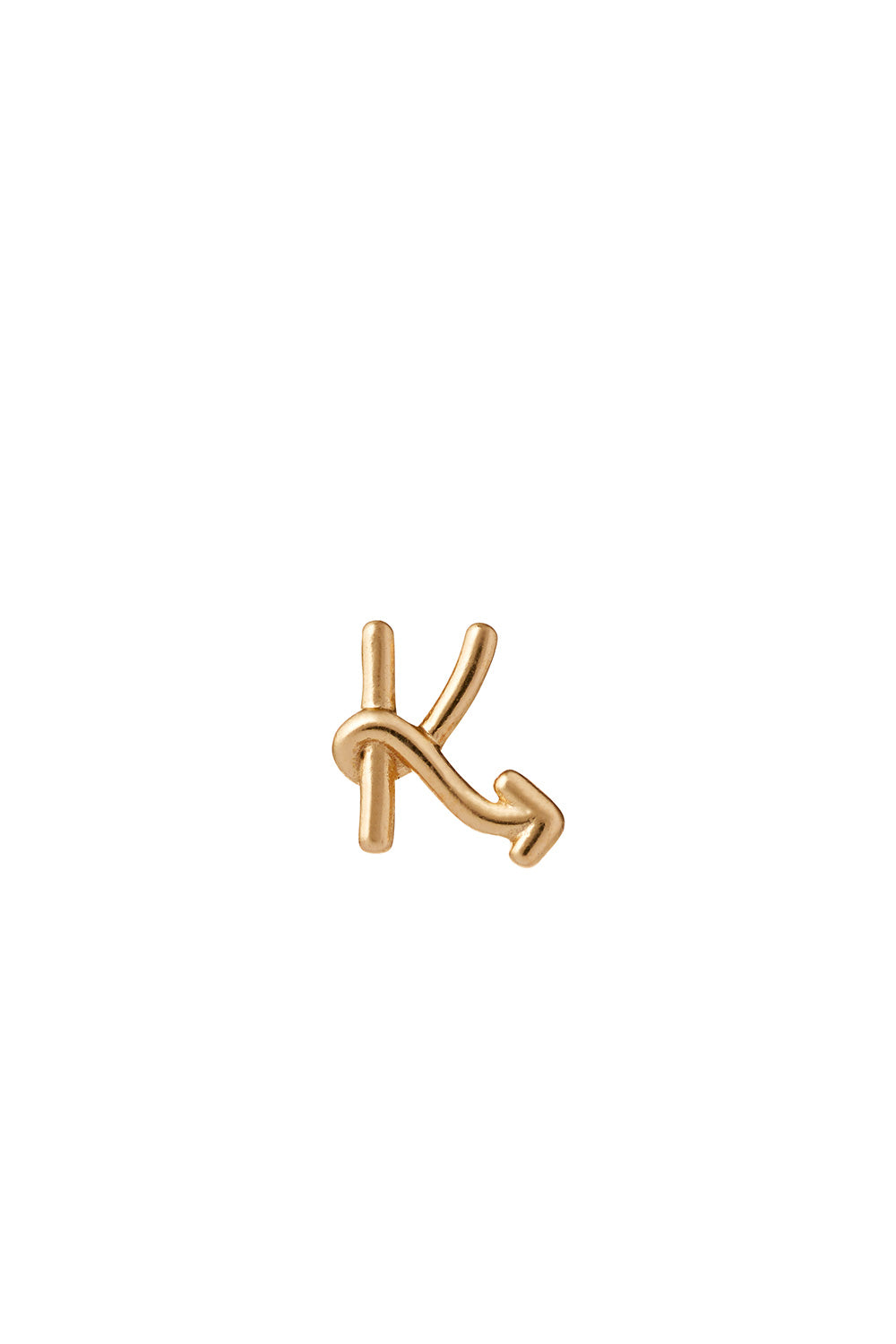 Single Initial Stud Gold