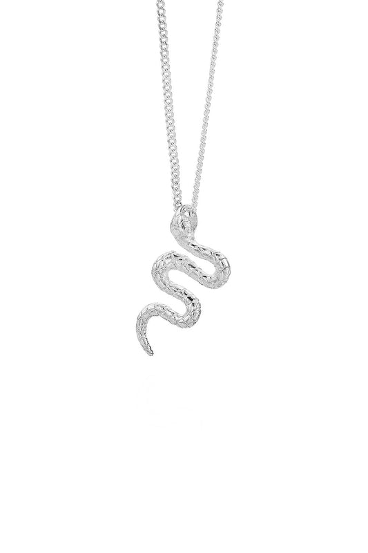 Snake Necklace Silver