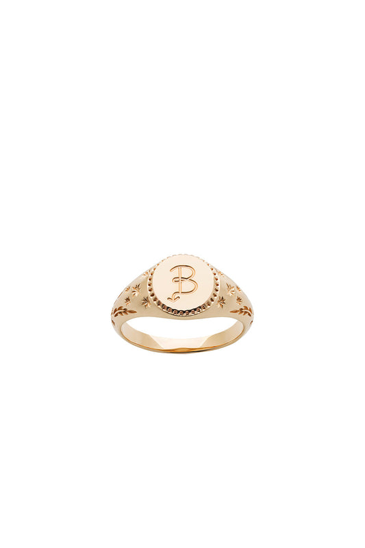 Society Signet Ring Gold