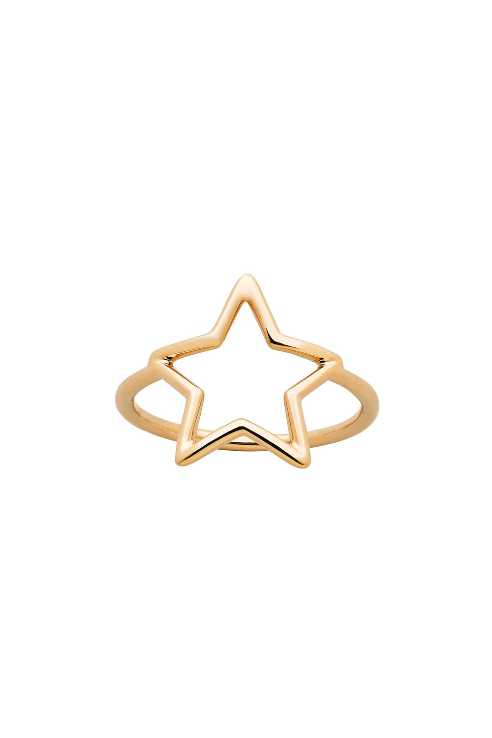 Star Outline Ring Gold