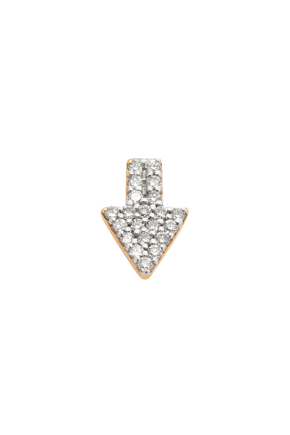 Superfine Arrow Stud Half, 9ct Gold, .125ct Diamond