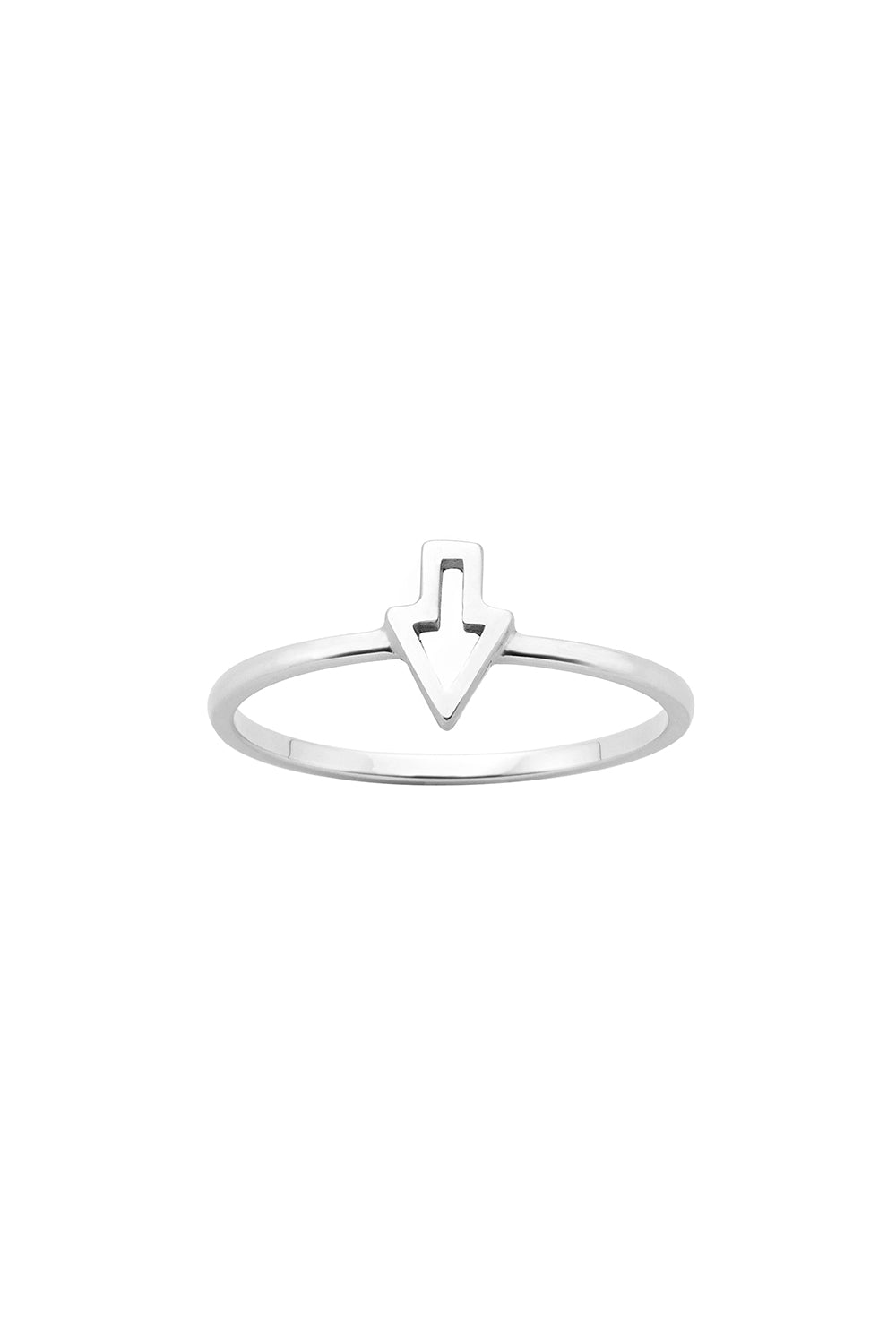 Superfine Runaway Arrow Ring Silver