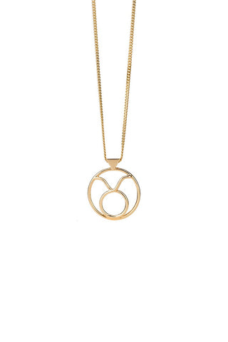 Taurus Necklace Gold