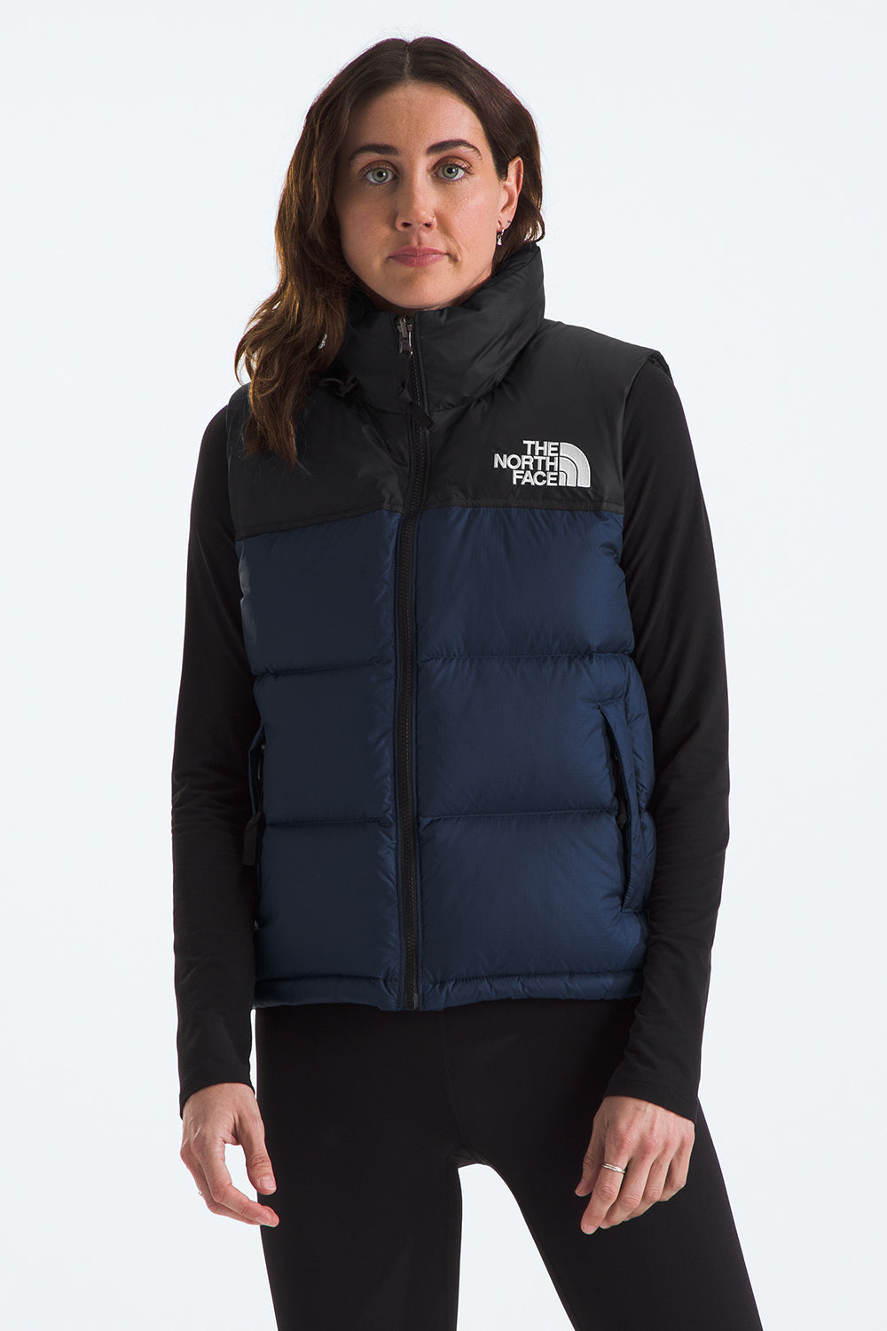 1996 Retro Nuptse Vest Summit Navy/TNF Black