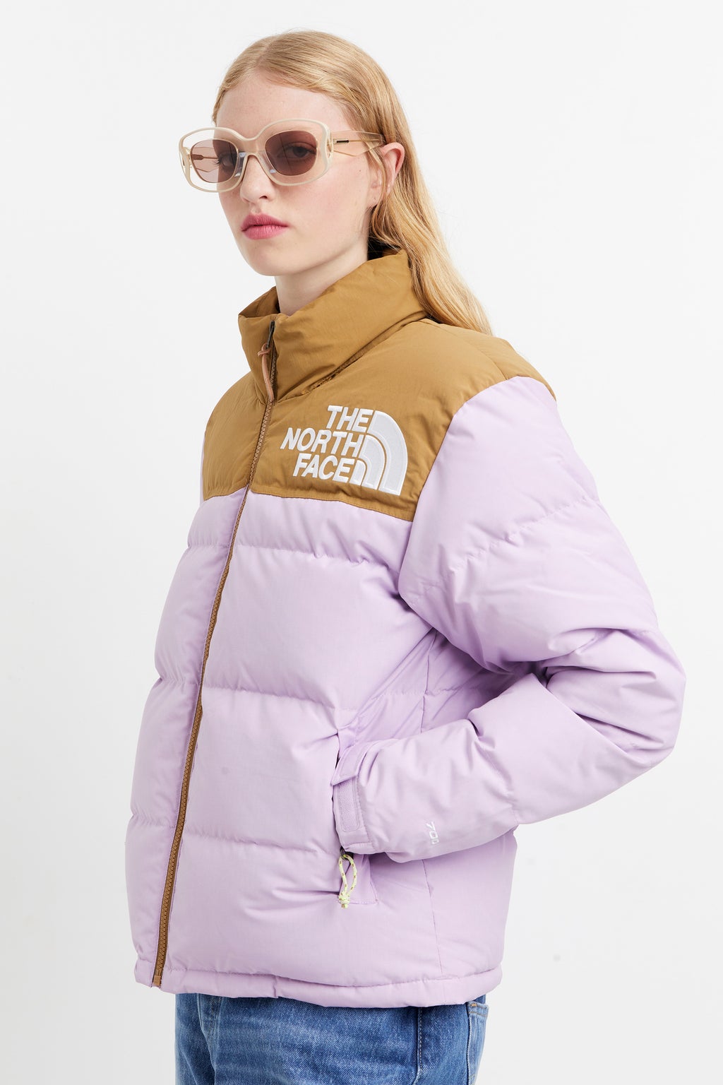 92 Low-Fi Hi-Tek Nuptse Jacket Lupine/Utility Brown