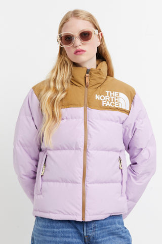 92 Low-Fi Hi-Tek Nuptse Jacket Lupine/Utility Brown