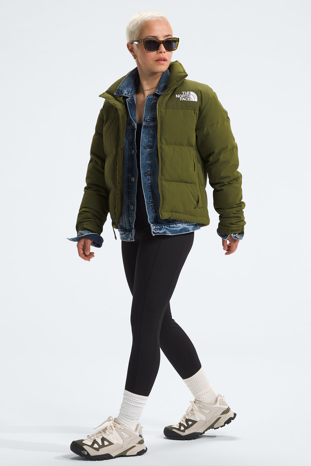 92 Ripstop Nuptse Jacket Forest Olive