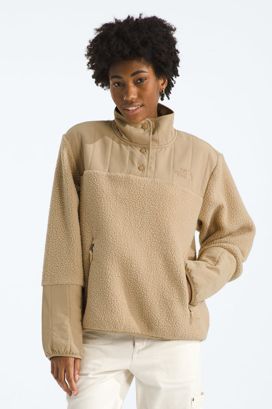 Cragmont Fleece 1/4 Snap Khaki Stone