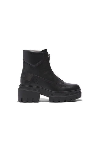 Everleigh Front Zip Boot Black Full Grain